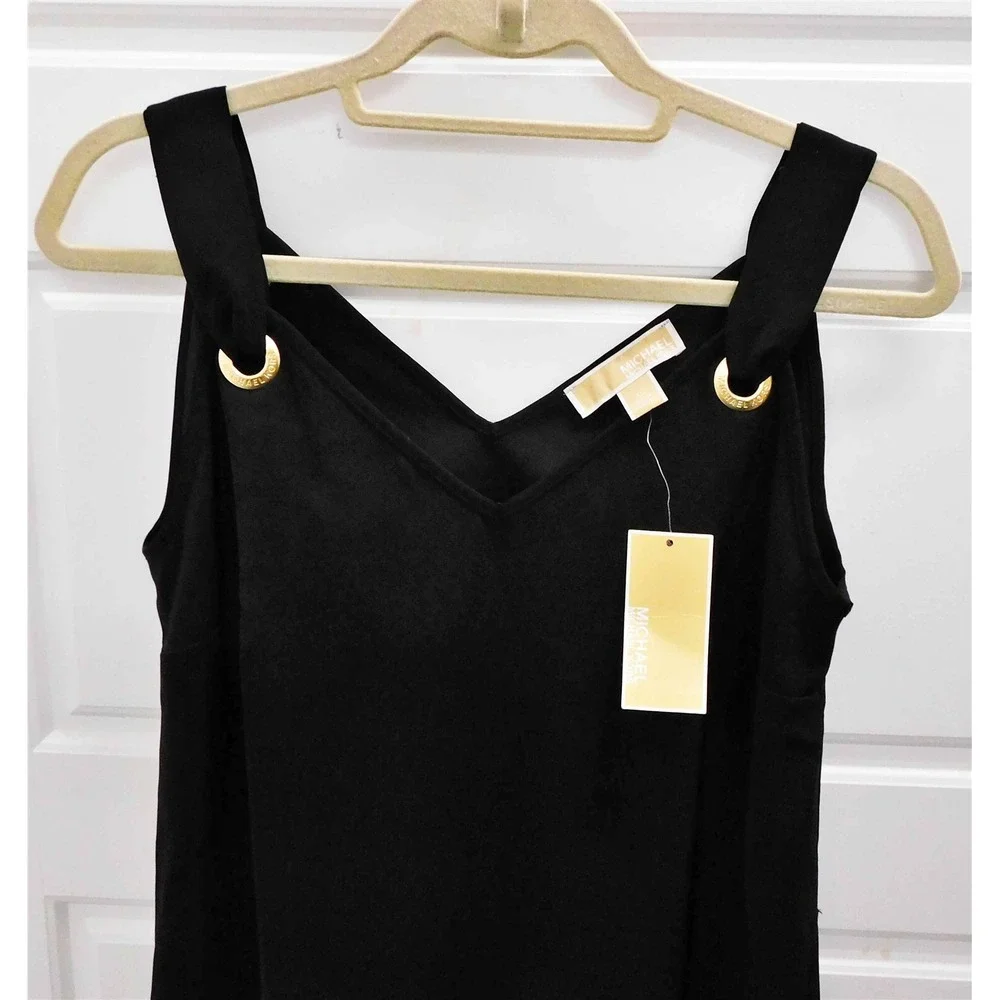 New Michael Kors Black Sleeveless Dress sz XS - Picture 2 of 5